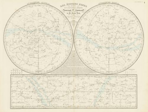 Les Etoiles Fixes Divisees En Constellations Boreales et Australes d'apres le Catalogue de Sir. Francis Baily, President de la Societe Astronomique de Londres