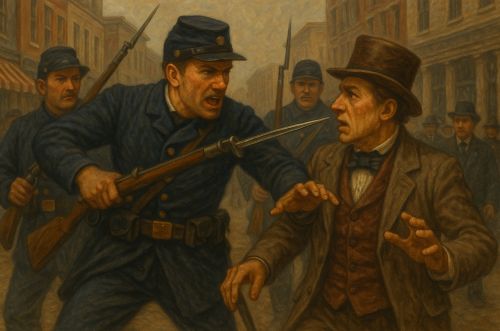 Bayonet Brutes: Military Intimidation in 19th-Century American Politics 2 Illustration of 19-century military