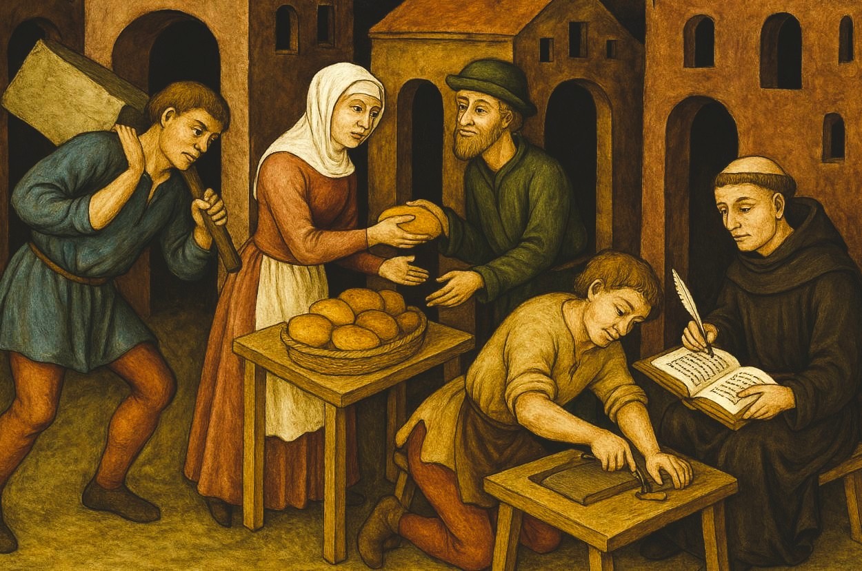 Casual Labor, Independent Crafts, and Ecclesiastical Hustles: The Medieval European Gig Economy