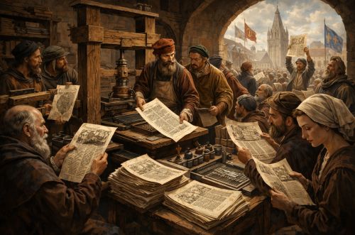 The Invention of the Printing Press and the Birth of Public Opinion