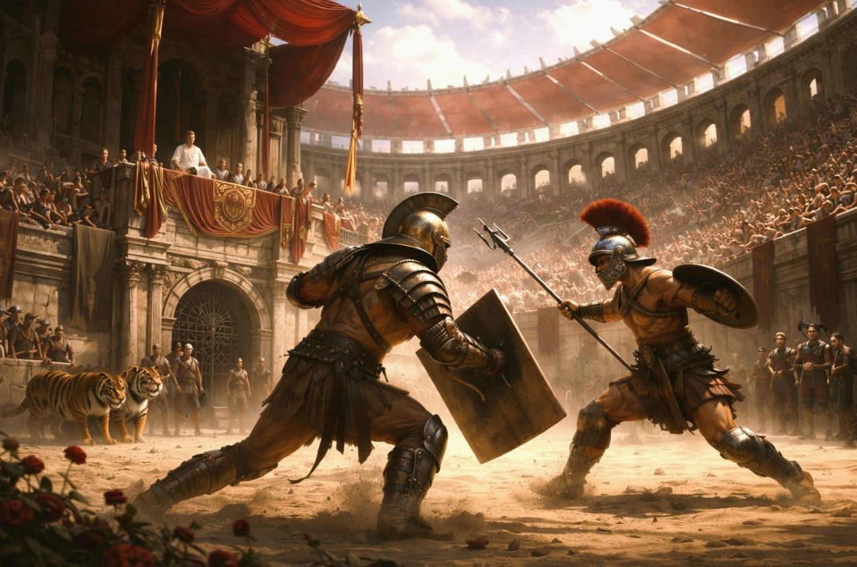 Engineered Spectacle: The Gladiatorial Ludus and Institutional Conditioning in Ancient Rome