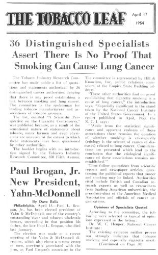 Engineered Addiction: Big Tobacco and the Historic Architecture of Denial 6 Engineered Addiction: Big Tobacco and the Historic Architecture of Denial