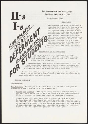Draft Inequality in the Vietnam War: Conscription, Class, and Public Protest