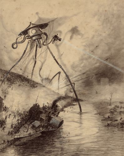 Cosmic Pluralism and Its Collapse: Nineteenth-Century Belief in Extraterrestrial Life 8 War of the World's Martian invasion illustration