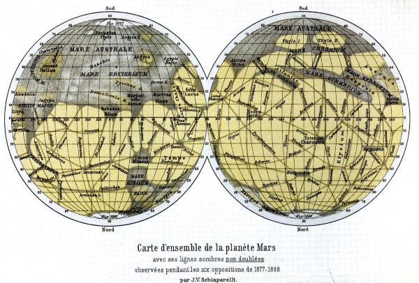 Cosmic Pluralism and Its Collapse: Nineteenth-Century Belief in Extraterrestrial Life 9 Mars Atlas by Giovanni Schiaparelli