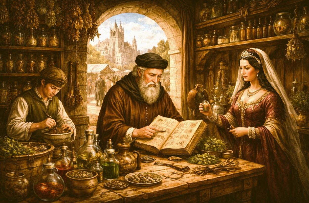 Apothecaries, Authority, and the Rise of Pharmacy in the Medieval Era