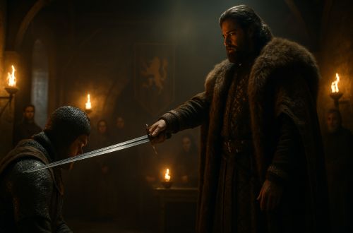 3 Surprising Ways Medieval Swords Signaled Status 2 Medieval knight being knighted by a nobleman.