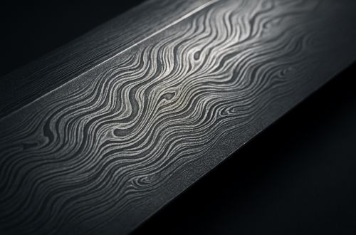 3 Surprising Ways Medieval Swords Signaled Status 3 Close-up of intricate wave patterns on dark surface.