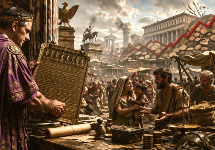 Roman market scene