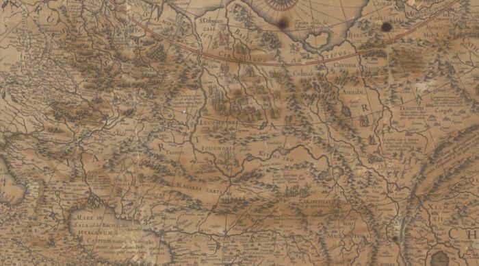 Detail of Nova et acurata totius Asiae tabula. Nicolaes Visscher, [1657?]