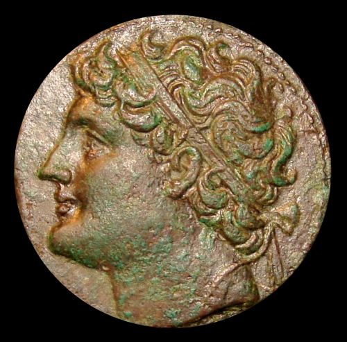 A coin showing Hieron II