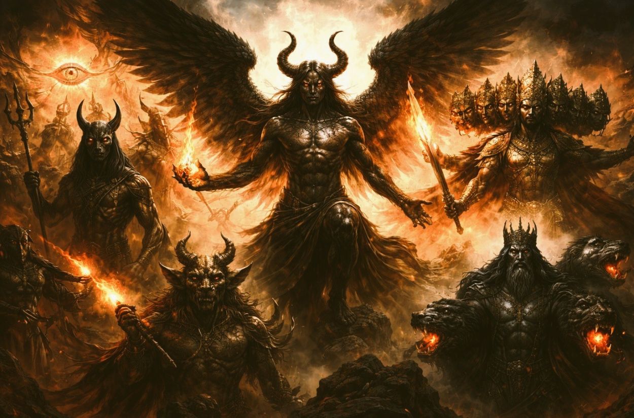 Luciferian Comparisons: Deities and Adversarial Figures in Ancient Religions