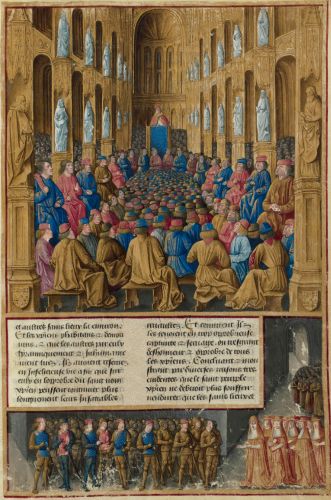 Pope Urban II at the Council of Clermont