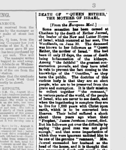 The Fall of the Jezreelites: Charismatic Leadership and Cult Collapse in Victorian England
