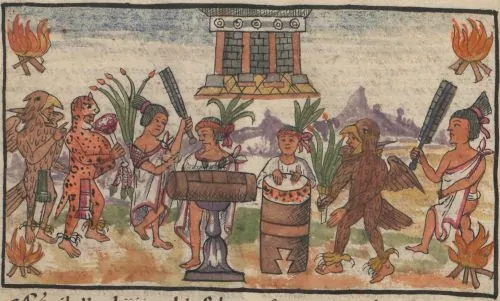 Moctezuma II and the Fall of the Aztec Empire: Leadership, Belief, and Collapse 2 Celebrations during Moctezuma's coronation according to the Durán Codex