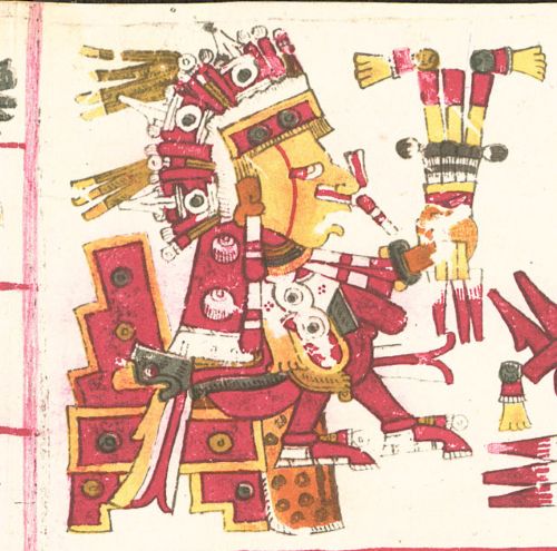 Xipe Totec as depicted in the Codex Borgia