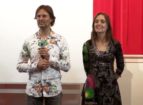 Alan John Miller and Mary Luck presenting a Divine Truth seminar in 2013
