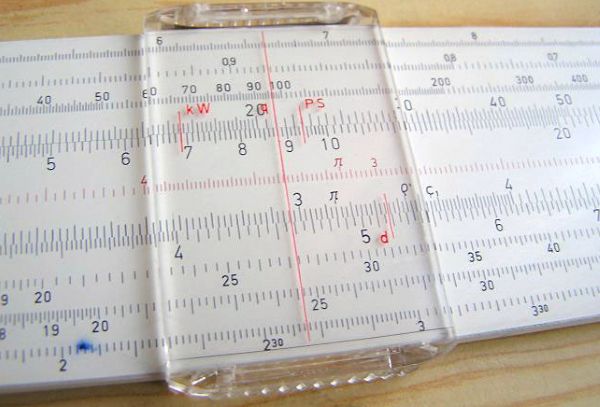 Cursor on a slide rule