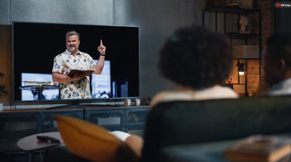 Livestreamed church service
