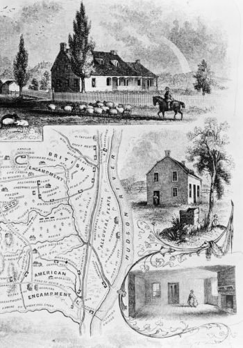 Plan of battlefield of Saratoga