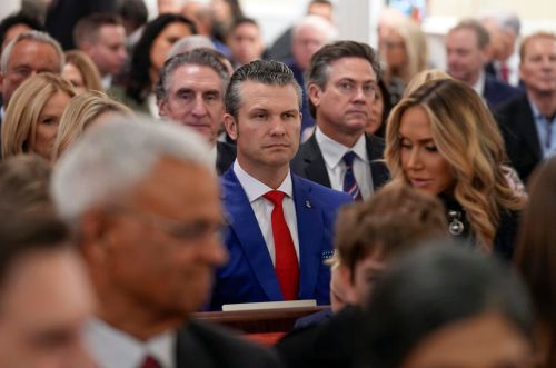 Propaganda and Lies: How Religious Fundamentalists Use Power 2 Defense Secretary nominee Pete Hegseth arrives before President-elect Donald Trump at a service at St. John's Church