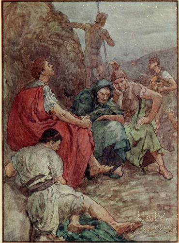 Brutus and his companions after the Battle of Philippi
