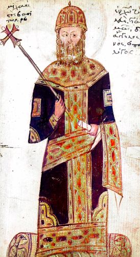Miniature portrait of Michael VIII Palaiologos
