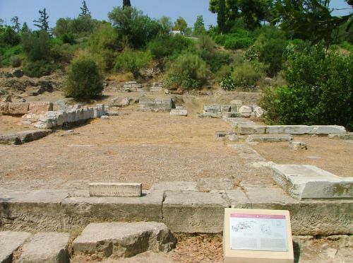 Remains of the bouleuterion in the Agora of Athens