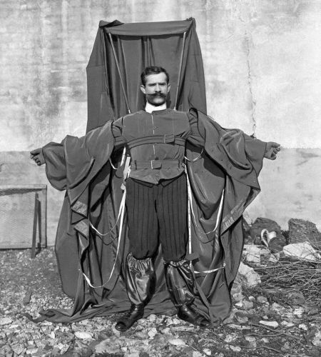 Hoisted with Their Own Petards: Inventors, Regret, and the Dark Afterlife of Invention 7 Franz Reichelt wearing his parachute suit