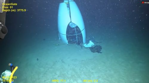 Hoisted with Their Own Petards: Inventors, Regret, and the Dark Afterlife of Invention 16 Wreckage of Titan on the ocean floor, 22 June 2023