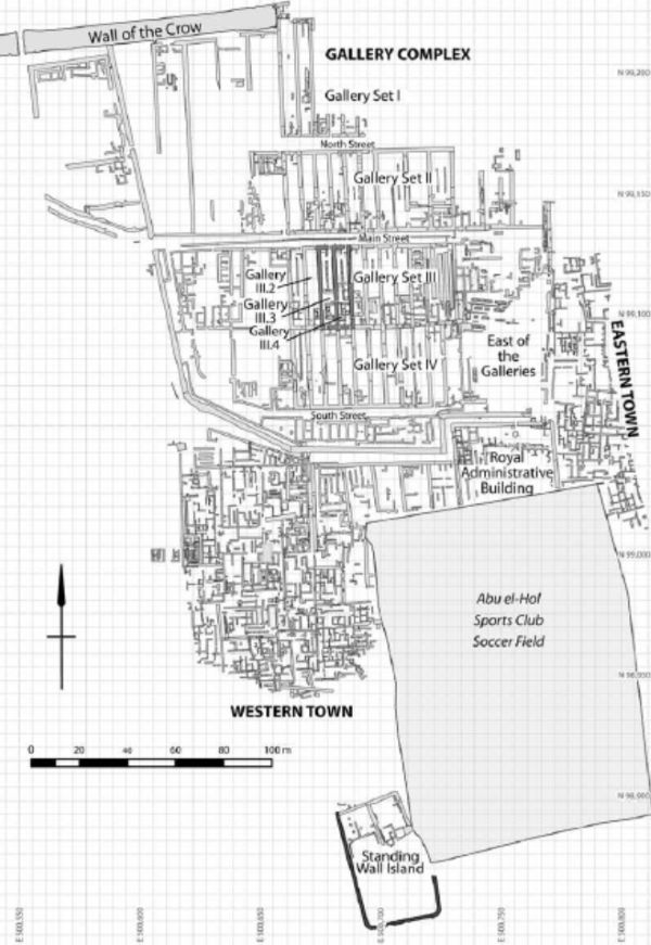 The Shaping of the Myth That Hebrew Slaves Built the Egyptian Pyramids 5 Site Map of Heit el-Ghurab