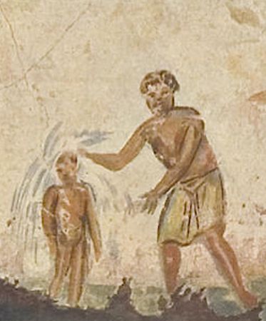 Kin Beyond Blood: Families of Choice in the Medieval World 5 Catacombs of San Callisto: baptism in a 3rd-century painting