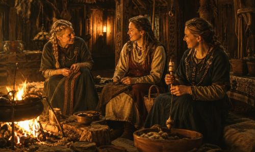 Women Beside the Hearth: Female Friendship in the Viking World 2 Depiction of Viking women around a hearth