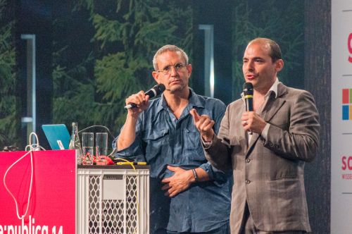 The Yes Men at re:publica in 2014