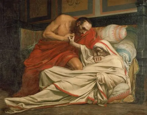 The Death of Tiberius by Jean-Paul Laurens, 1864