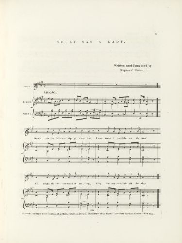 Beautiful Dreamer: Stephen Foster and the Troubled Birth of American Popular Music 9 Sheet music for "Nelly Was a Lady"