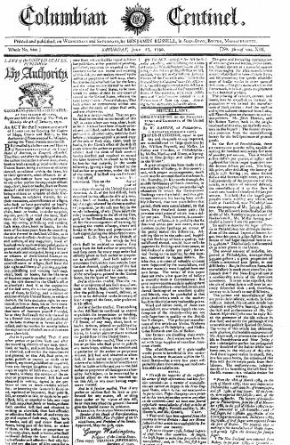 Beautiful Dreamer: Stephen Foster and the Troubled Birth of American Popular Music 12 The Copyright Act of 1790 in the Columbian Centinel