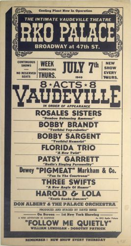 How American Vaudeville Theater (1880s to 1930s) Invented Modern Entertainment 10 Vaudeville variety bill