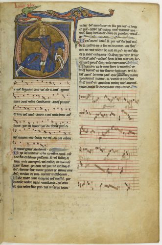 Trouvère song in the 13th century Chansonnier du Roi