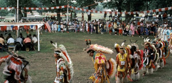 Grand Entry at the 1983 Omaha Pow-wow