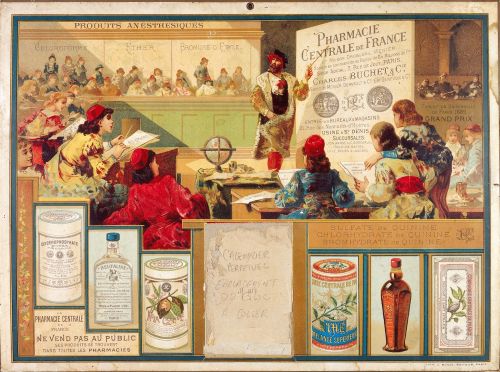 Advert for Pharmacie Centrale de France et Maison Droguerie Menier c.1890