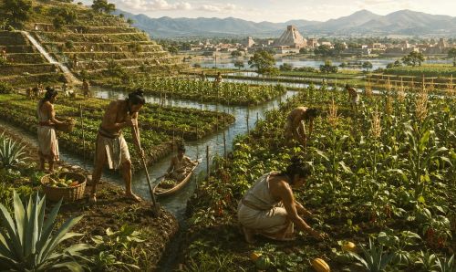 Illustration of Mesoamerican agriculture