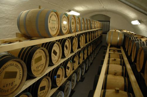 Mackmyra barrels at Häckeberga Castle