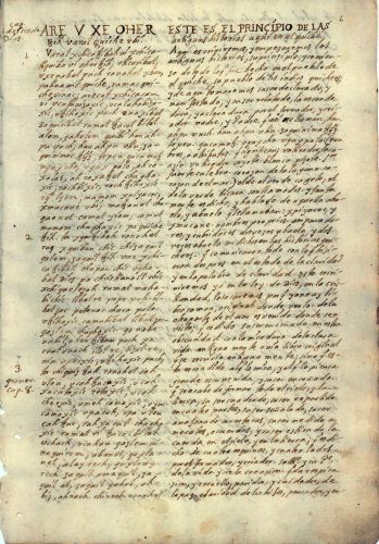 The oldest surviving written account of Popol Vuh