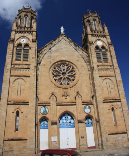 Andohalo cathedral, built on a cliff in Antananarivo where Queen Ranavalona had Malagasy Christian missionaries executed