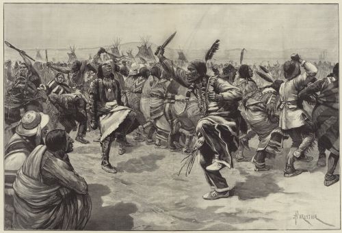 1891 Sioux Ghost Dance. The Ghost Dance movement influenced many Native American communities.