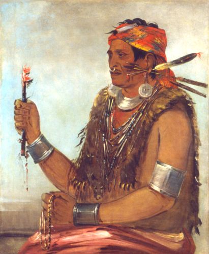 Tenskwatawa, by George Catlin