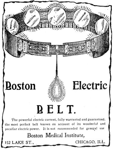 Shockingly Incurable: Victorian Electrotherapy and Useless Medical Devices 7 Boston Electric Belt ad