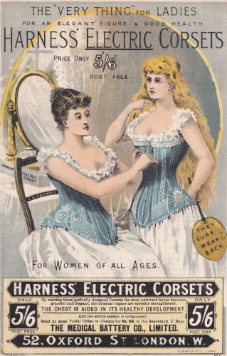 Shockingly Incurable: Victorian Electrotherapy and Useless Medical Devices 8 'Electric Corset' & 'Electropathic Belt' Promotional Materials By Harness