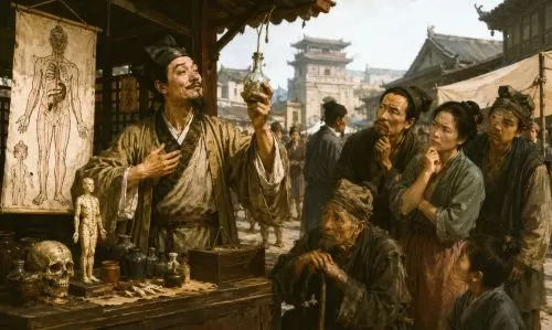 The Mediocre Doctor: Quacks, Fraud, and Medical Trust in Medieval China 2 Illustration of medieval Chinese medical peddler